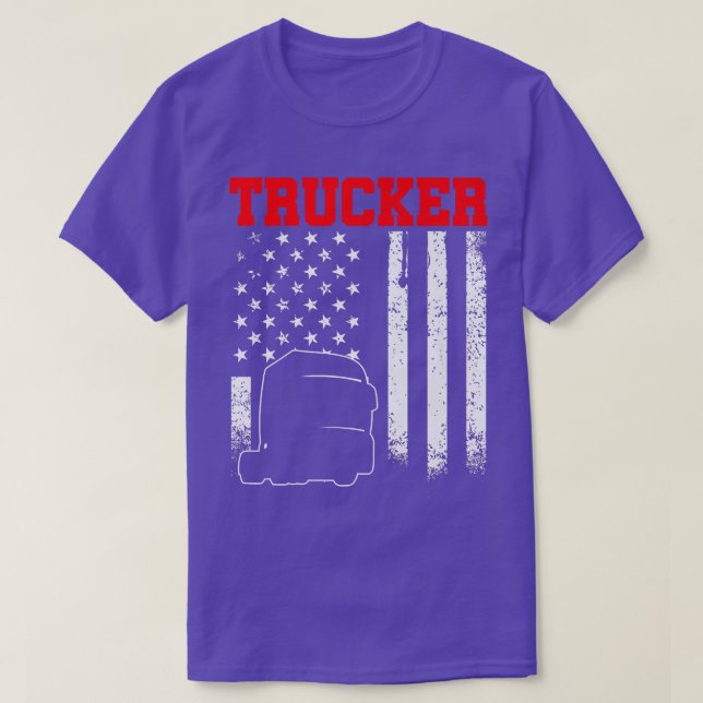 T-shirt Trucker Funny Truck Driver 2953 (Design devant)