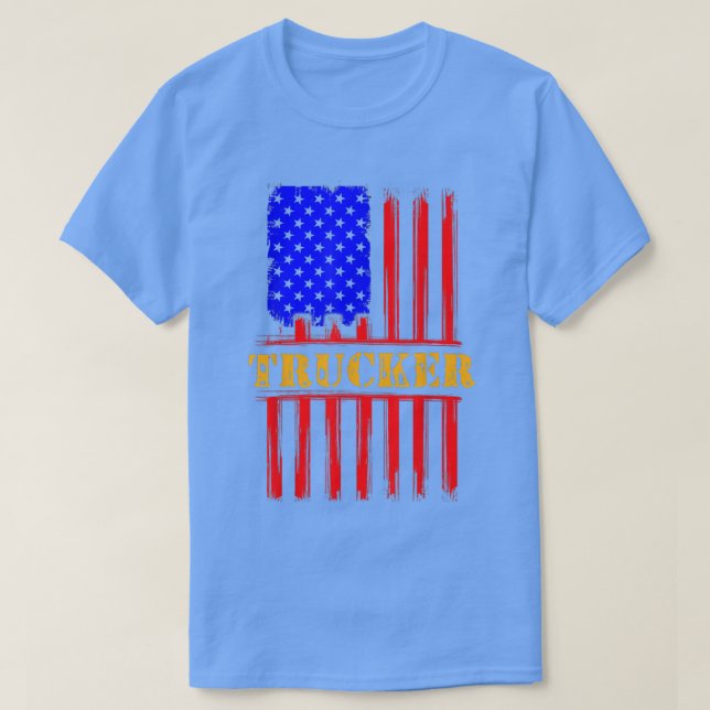 T-shirt Trucker Funny Truck Driver 2983 (Design devant)