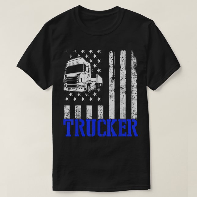 T-shirt Trucker Funny Truck Driver 3013 (Design devant)