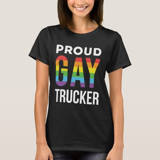 T-shirt Trucker Gay (Devant)
