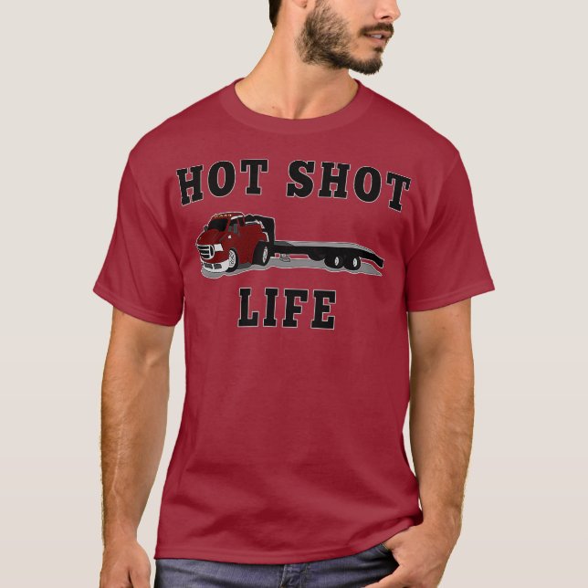 T-shirt Trucker Hot Shot Trucker Dually Trailer CDL (Devant)