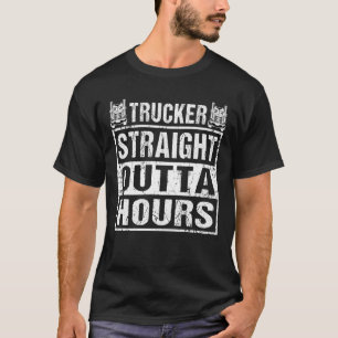 T-shirt Trucker Juste En Dehors Heures Drôle Conducteur De
