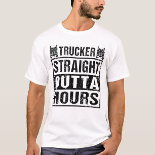 T-shirt Trucker Juste En Dehors Heures Drôle Conducteur De