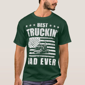 T-shirt Trucker Meilleur Truckin' Papa jamais Conducteur C