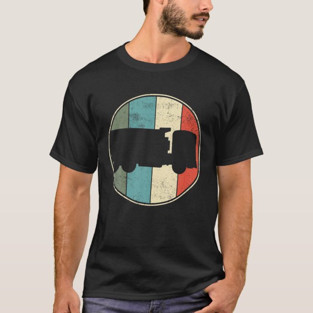 T-shirt Trucker Retro Vintage (Devant)