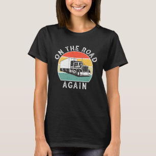 T-shirt Trucker Truckin Big Rig Diesel Mécanicien Sur Rout