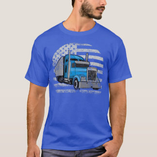 T-shirt Trucker USA Drapeau Vintage Conception du conducte