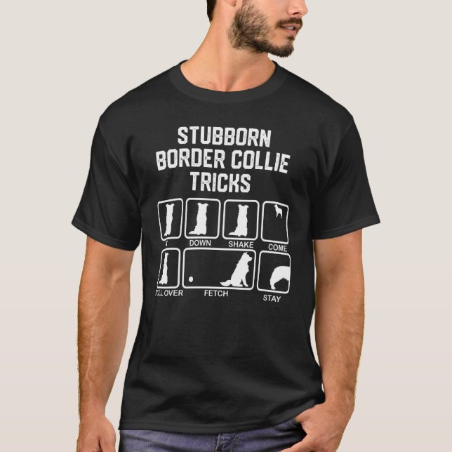 T-shirt Trucs Collie Bordure Imbécile_1 (Devant)