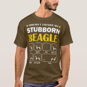 T-shirt Trucs de chien Beagle têtu Cadeau d'entraînement