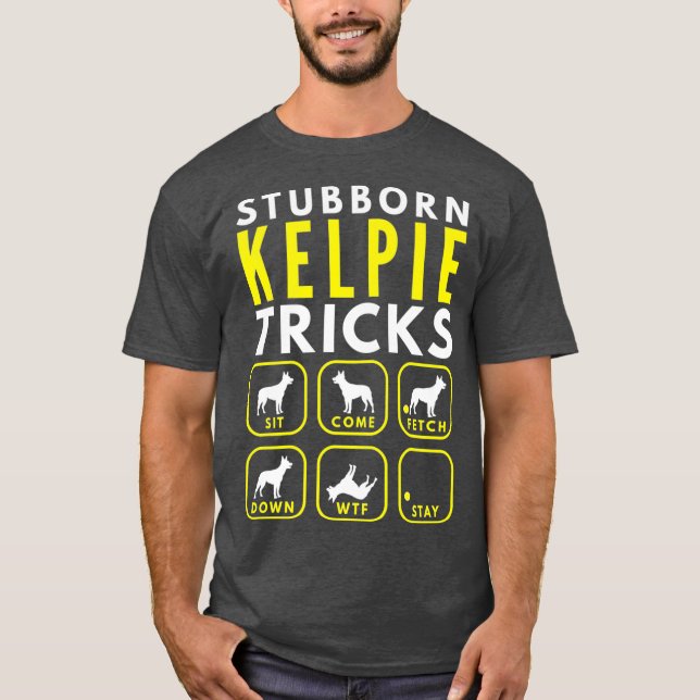 T-shirt Trucs de Kelpie têtus - Formation de chien Premium (Devant)
