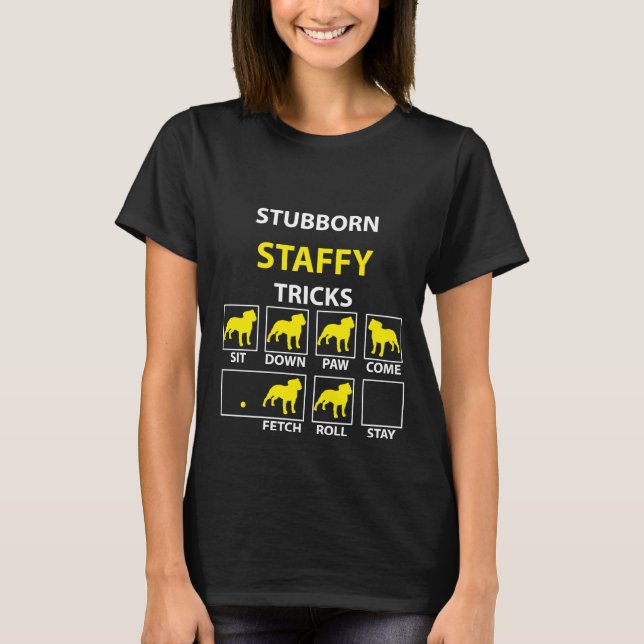 T-shirt Trucs de Staffy têtus (Devant)