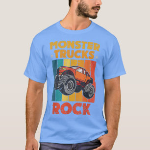T-shirt Trucs Monstre Rétro Awesome Trucs Rock Stunts Avec