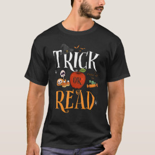 T-shirt Trucs Ou Lire Bibliothécaire Halloween Costume Liv