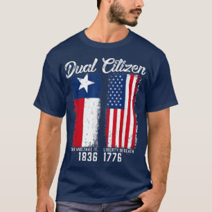 T-shirt True Tean Dual Citizen Love Teas And America