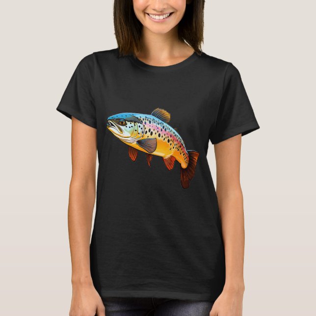 T-shirt Truite arc-en-ciel (Devant)