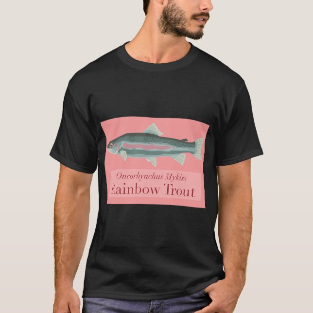 T-shirt Truite arc-en-ciel (Devant)