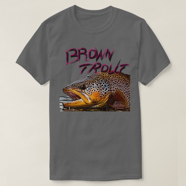 T-shirt Truite Brown sauvage (Design devant)