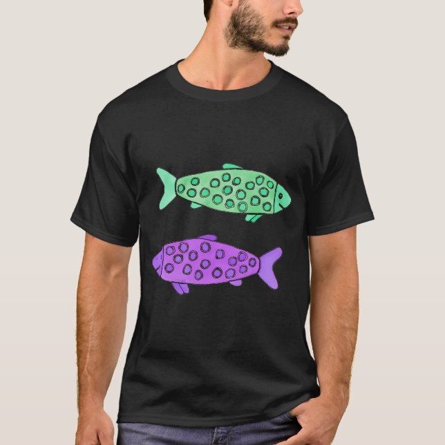 T-shirt truite brune MiRakel (Devant)