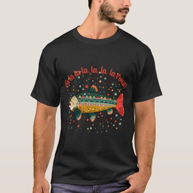 T-shirt truite de Noël (Devant)
