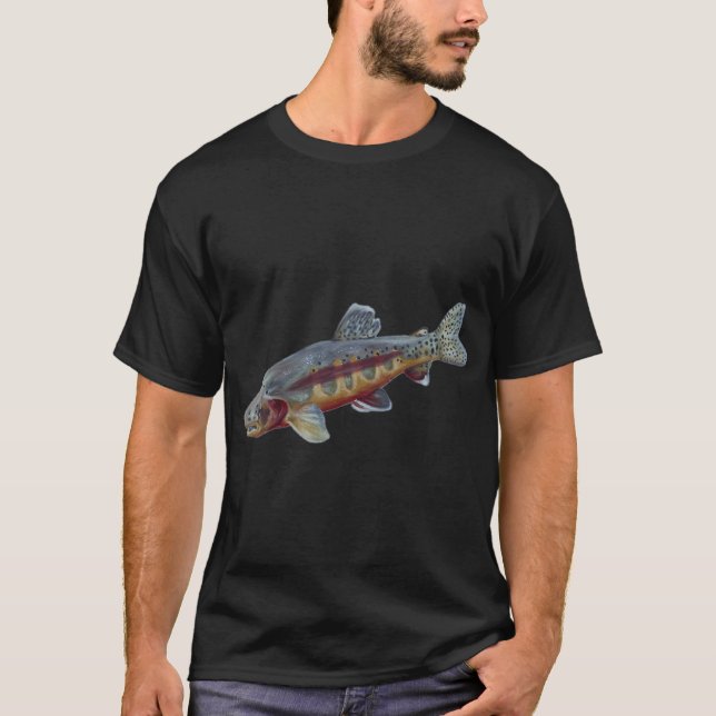 T-shirt Truite dorée (Devant)