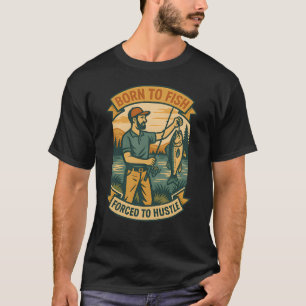 T-shirt Truite du lac Salmonicidé Retro Design