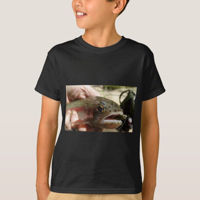 T-shirt Truite en main (Devant)