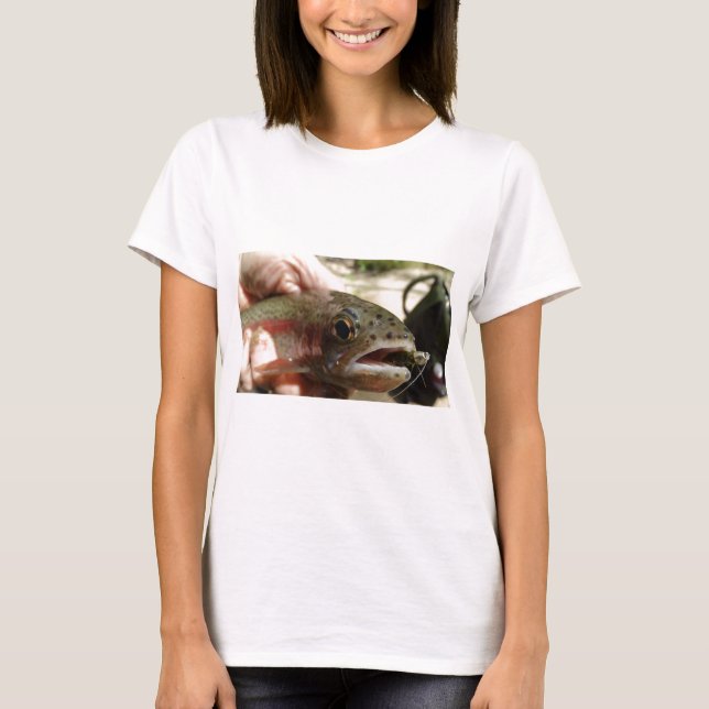 T-shirt Truite en main (Devant)