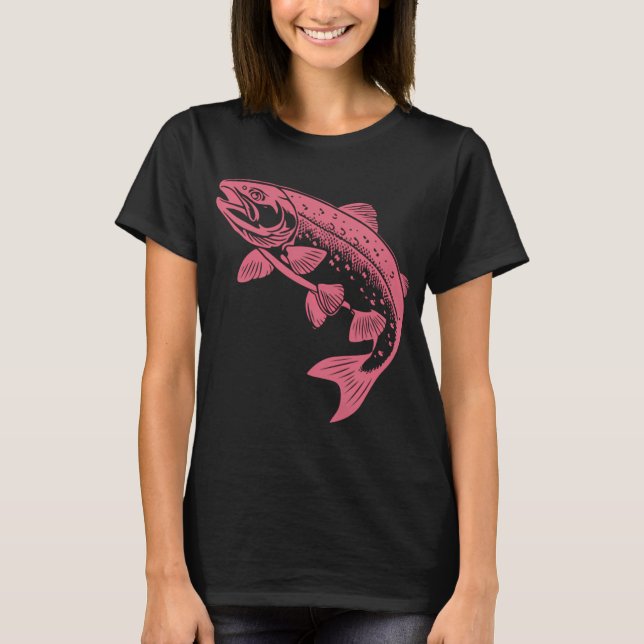 T-shirt Truite en mouvement (Devant)