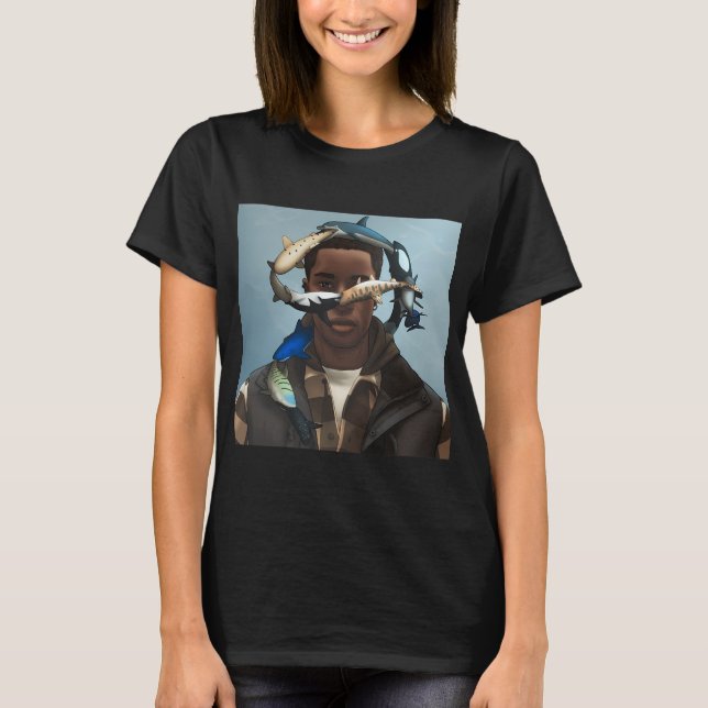 T-shirt Truite, le poissonement (Devant)