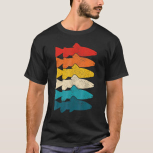 T-shirt Truite Pêche Vintage Pêche à la mouche Pêcheur