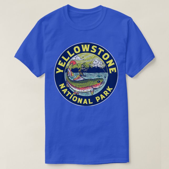 T-shirt Truite pêchée de Yellowstone 3 (Design devant)
