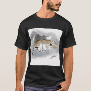 T-shirt Truite tachetée dans un gant