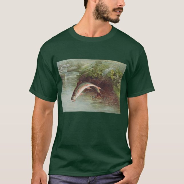 T-shirt Truitelle de ruisseau par S.A. Kilbourne Poisson v (Devant)
