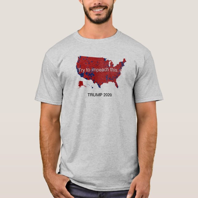T-shirt TRUMP 2020 - Essayez d'entraver cela. (Devant)