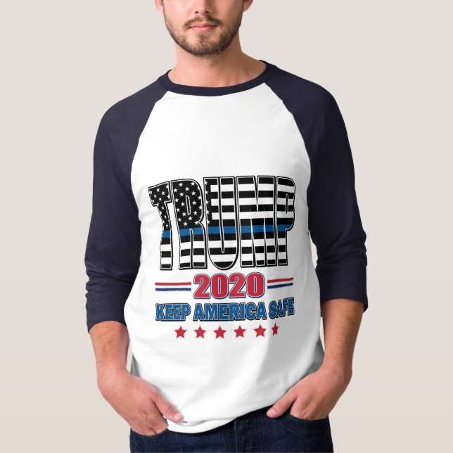 T-shirt Trump 2020 pour la sécurité de l'Amérique (Devant)