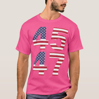 T-shirt Trump 2024 45 47 Cadeau féminin républicain