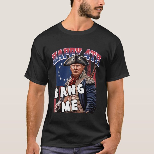 T-shirt Trump 2024 4 juillet grand Bang Me Trump 4t (Devant)