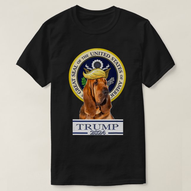 T-shirt Trump 2024 Bloodhound  (Design devant)