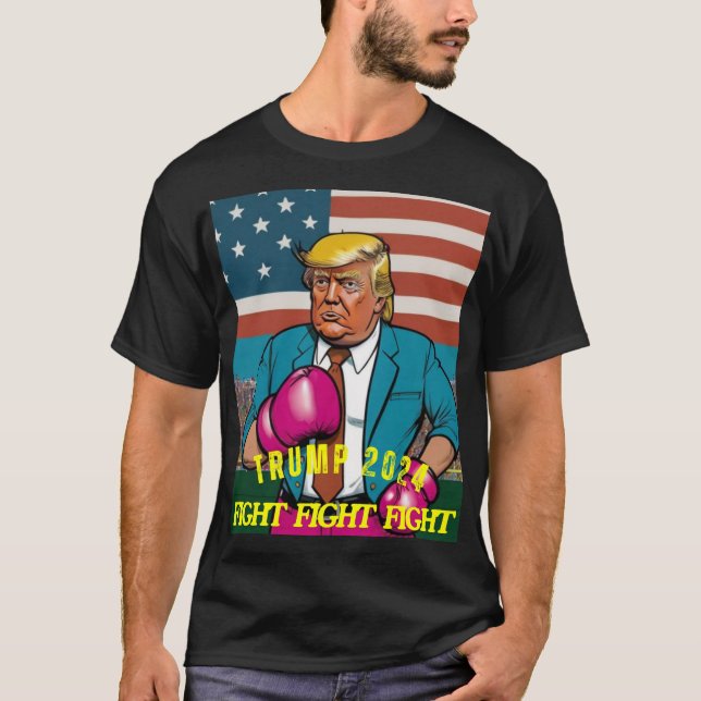 T-SHIRT TRUMP 2024 COMBAT (Devant)