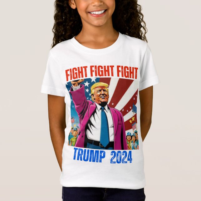 T-Shirt TRUMP 2024 COMBAT (Devant)