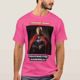 T-shirt Trump 2024 : Combattre Pour L'Amérique