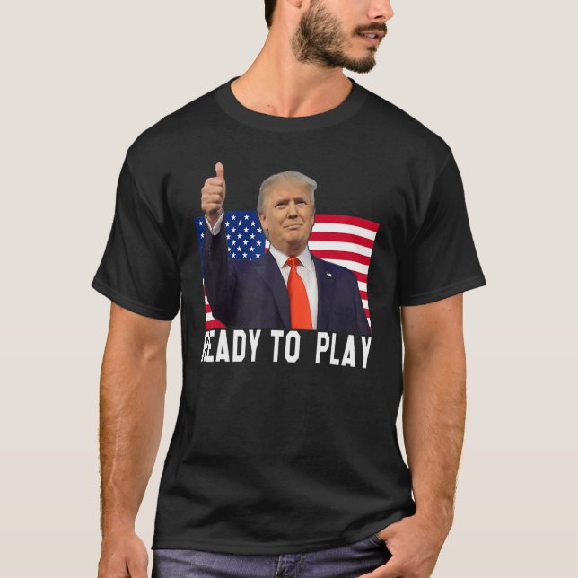T-shirt Trump 2024 Drapeau 45 47 Élections Sauvez à nouvea (Devant)