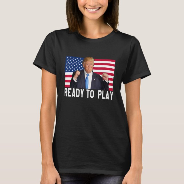 T-shirt Trump 2024 Drapeau 45 47 Élections Sauvez à nouvea (Devant)