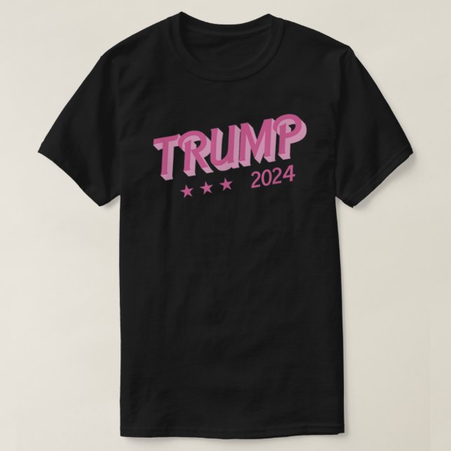 T-shirt Trump 2024 Drôle Donald Trump Lettres de bulle ros (Design devant)