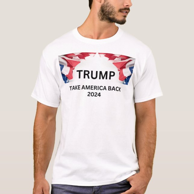 T-shirt Trump 2024 : Ensemble plus fort (Devant)