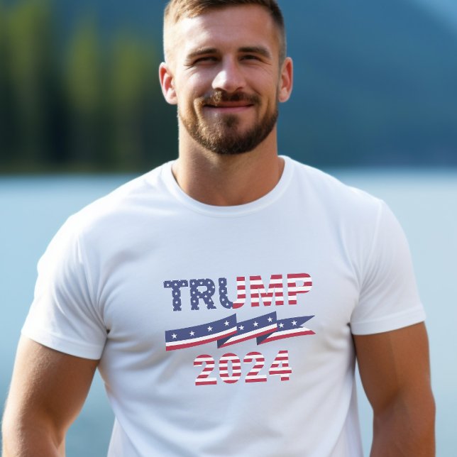 T-shirt Trump 2024 Étoiles et rayures (Créateur téléchargé)