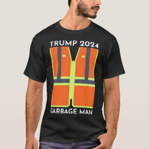 T-shirt Trump 2024 Garbage Man Funny Garbage Patriots Supp