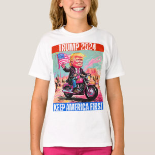 T-SHIRT TRUMP 2024 GARDER L'AMÉRIQUE EN PREMIER