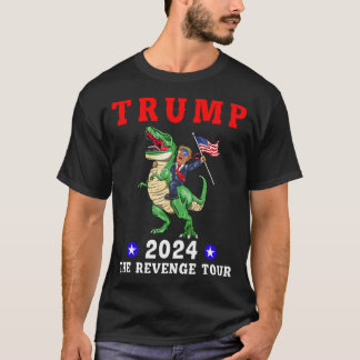 T-shirt Trump 2024 La Revenge Tour Riding Dinosaur