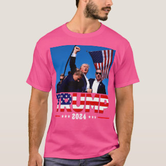 T-shirt Trump 2024 Le Président Trump Tire Trump Pour Le P